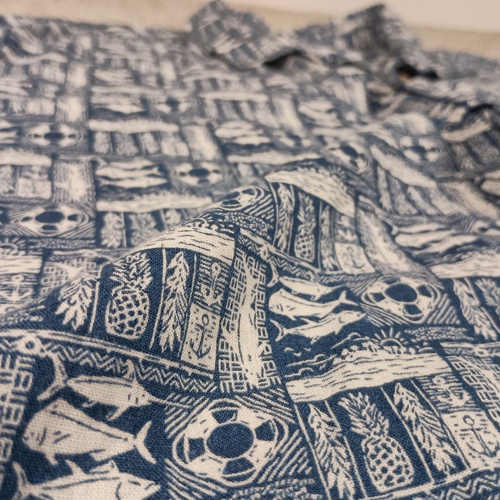 Southern Tide All Inclusive XL Linen Short Sleeve Button Down Mens Shirt - Picture 5 of 10